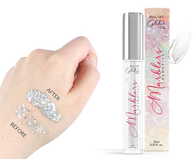 MARBLERS Cosmetic Grade Fine Glitter 5-Pack [Green Grin] 0.90oz (25g) | Non-Toxic | Vegan | Cruelty-Free | Eyeshadow, Nail Polish, Nail Art | Festival, Rave & Party Makeup | Body & Face