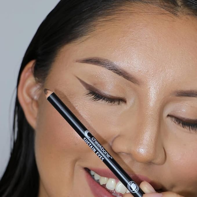 Cheekbone Empower Eyeliner, Cedar Brown, Pencil, Easy Application, Ultra-Smooth, High-Pigment Formula for All-Day Wear, Vegan & Cruelty Free, 1 count