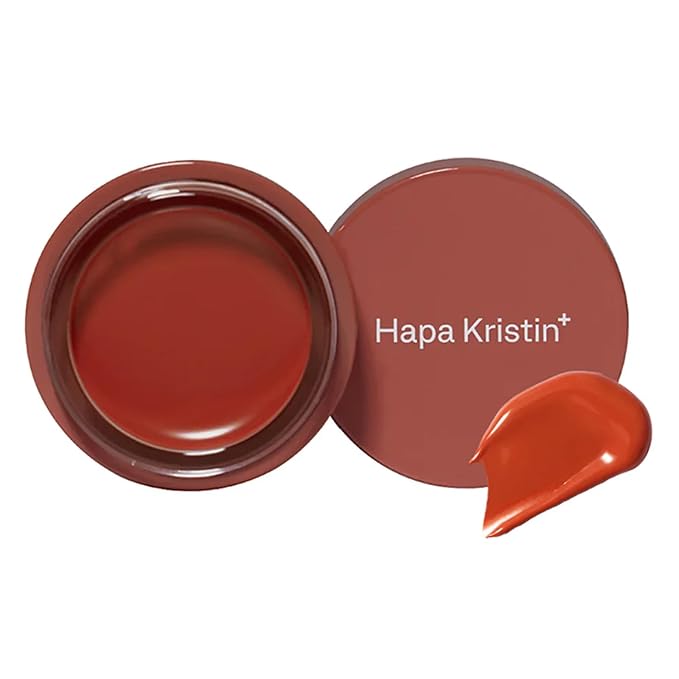 HAPA KRISTIN Gleam Glow Lip and Cheek Tint, Hydrating Korean Cream Blush with Long-Lasting Wear, Buildable with Radiant Finish, Sunkissed Coral 201, 0.15 oz