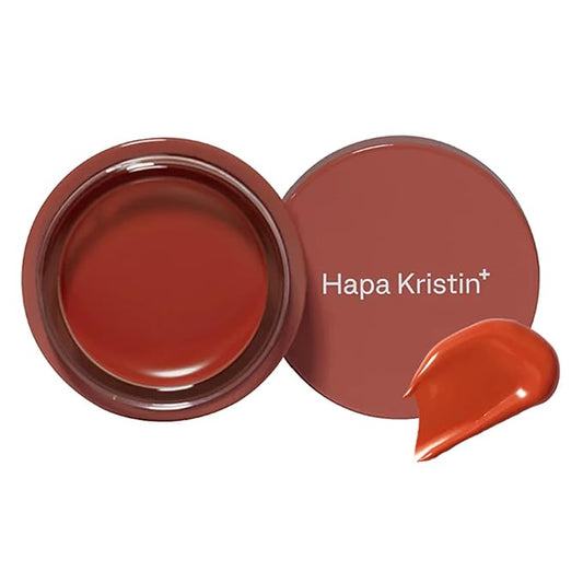 HAPA KRISTIN Gleam Glow Lip and Cheek Tint, Hydrating Korean Cream Blush with Long-Lasting Wear, Buildable with Radiant Finish, Sunkissed Coral 201, 0.15 oz
