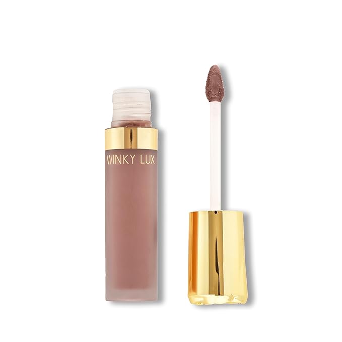 Winky Lux Rose Petal Liquid Eyeshadow, Longwear, Buildable, High-Pigment, Blendable, Crease-Proof, with Hydrating Vitamin E & Mango Seed Butter, Clean Beauty, Cruelty-Free, Vegan, Cedar Matte
