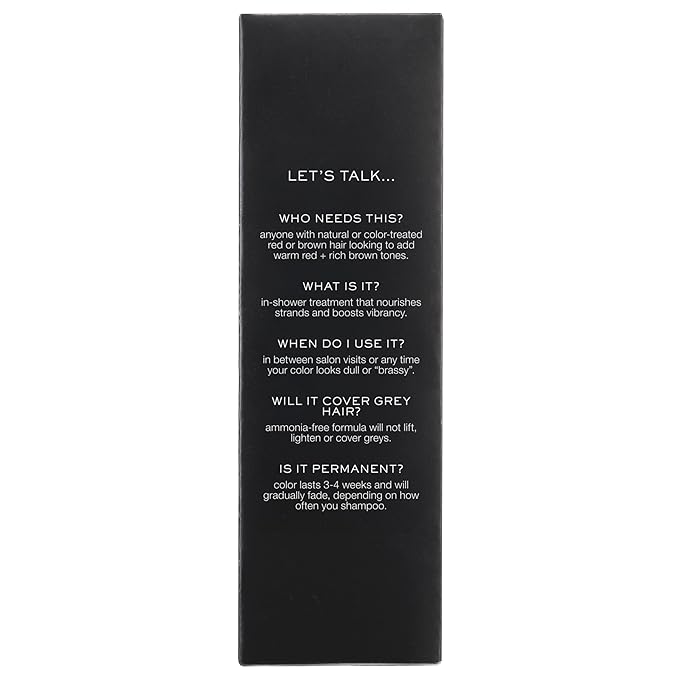 Kristin Ess Hair Gloss in Cherry Cola Warm Red Brown - 4 Wk Semi Permanent Hair Dye Glaze - Color Depositing Conditioner & Brassy Toner for Vibrant Color, Shine + Gloss, Vegan, Silicone & Ammonia Free