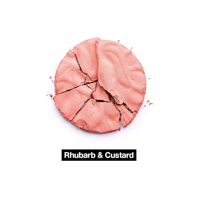 Revolution Beauty London, Blusher Reloaded, Pressed Powder Face Blusher, Highly Pigmented & Long-Lasting Formula, Rhubarb & Custard, 0.26 oz