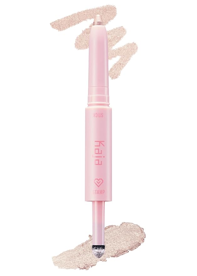 Kaja Eyeshadow - Wink Dazzle 01 Ice Illusion (Shimmer) | Glitter, Smudge Proof, Creamy Formula, Vegan, Cruelty-Free, Creamy, Blendable, High Pigmentation Shimmer Stick, Long Lasting, Waterproof