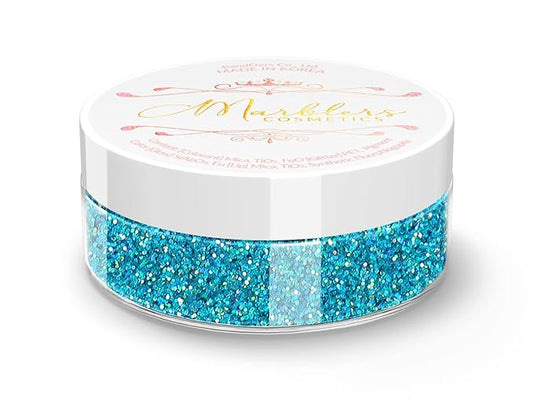 MARBLERS Holographic Face & Body Glitter [Holo Maui] 0.18oz (5g) | Fine | Non-Toxic | Vegan | Cruelty-Free | Festival, Rave & Party Makeup | Eye, Hair, Nail Polish, Eyeshadow | Nail Art | Gel Nail