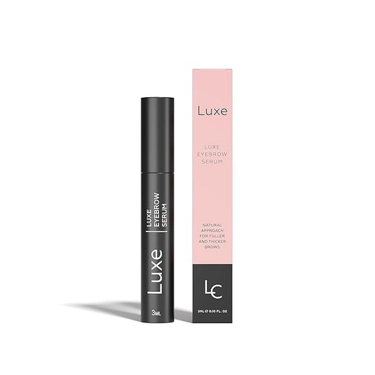 Luxe Cosmetics Eyebrow Serum for Hair Growth – Best Eyebrow Growth Serum for Fuller, Thicker, Longer Brows – Natural Brow Growth Treatment – Vegan Eyebrow Enhancing Formula for Women & Men