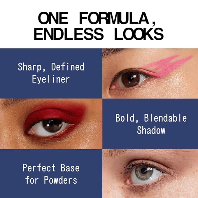 about-face Matte Fluid Eye Paint Lost Unfound – High-Pigment Liquid Eyeshadow, Long-Lasting, No-Budge Matte Finish, Vegan & Cruelty-Free (Midnight Blue)