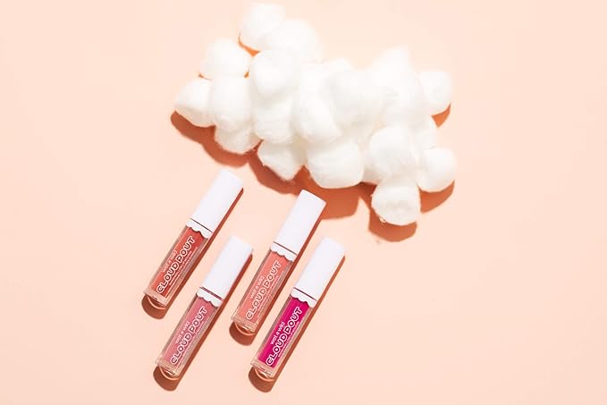 Liquid Lipstick By Wet n Wild Cloud Pout Marshmallow, Light Pink Cloud Chaser | Matte Lip Cream Mousse | Argan Oil | Vitamin E (Pack of 3)