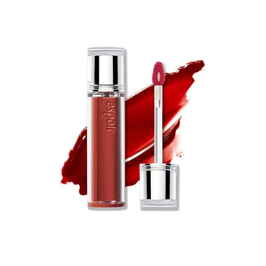 Espoir Couture Lip Tint Glaze #6 Brulee | Volumizing Lip Stain with Juicy Texture, Long-Lasting & Vibrant Colors, Moisturizing & Hydrating, Glossy Formula, Vegan, Korean Makeup, 0.14 oz