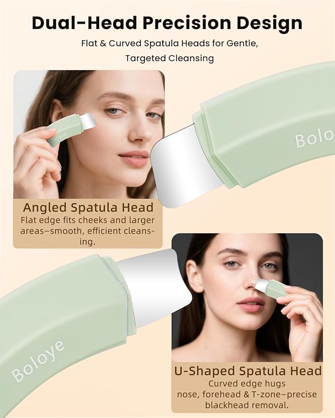 Blackhead Remover Tool – Dual-Head Face Scraper & Pore Cleaner for Deep Facial Cleansing, Nose Scraper for Nose & T-Zone, Skin Care Tool for Men and Women