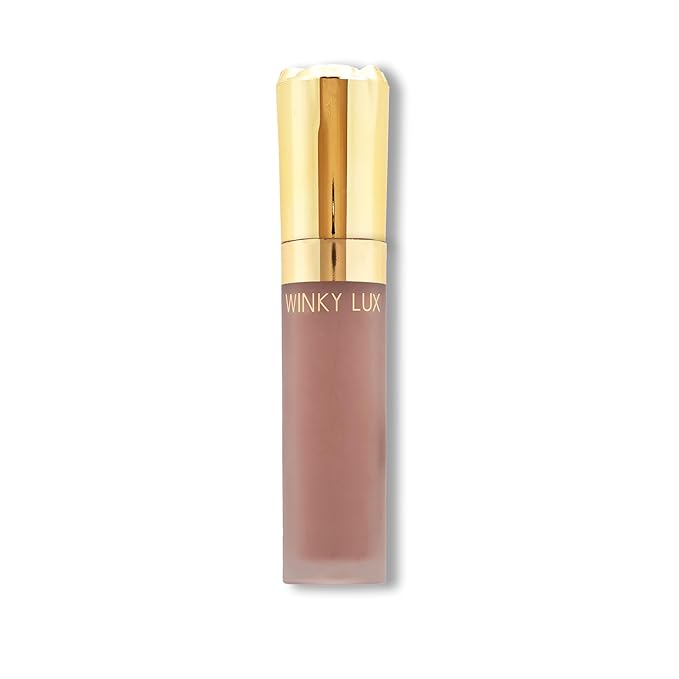 Winky Lux Rose Petal Liquid Eyeshadow, Longwear, Buildable, High-Pigment, Blendable, Crease-Proof, with Hydrating Vitamin E & Mango Seed Butter, Clean Beauty, Cruelty-Free, Vegan, Cedar Matte