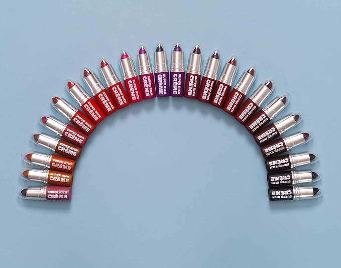 Ruby Kisses Super Rich Creme Lipstick, Hydrating Full Coverage Long Lasting Highly Pigmented Smooth Apply Lip Makeup for Women Men (Chili)