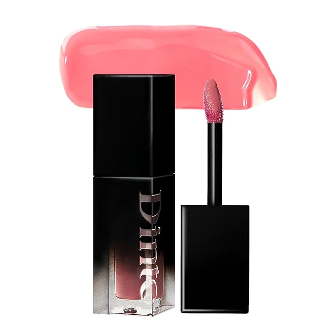 DINTO Blur-Glowy Lip Tint - Glossy Finish, Hydrating, Long Lasting, Lightweight Texture, Non-Sticky, Vegan & Cruelty-Free, K beauty (205 Justitia, 0.11 fl.oz)