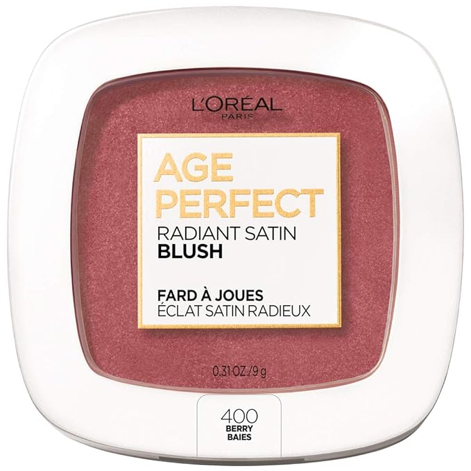L’Oréal Paris Age Perfect Radiant Satin Blush with Camellia Oil, Berry