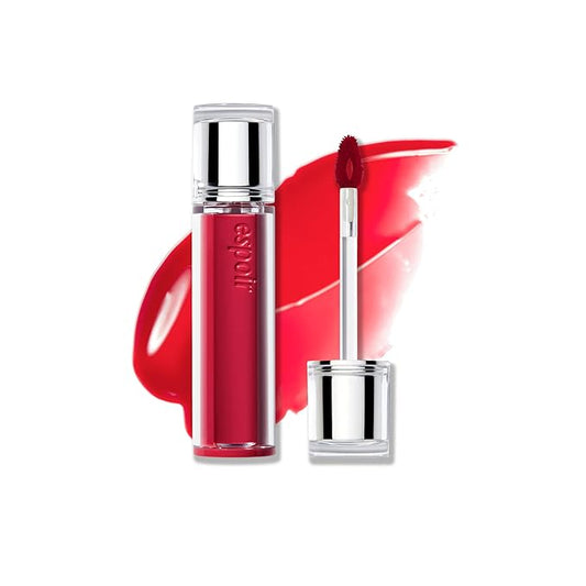 Espoir Couture Lip Tint Glaze #12 Cherry Sorbet | Volumizing Lip Stain with Juicy Texture, Long-Lasting & Vibrant Colors, Moisturizing & Hydrating, Glossy Formula, Vegan, Korean Makeup, 0.14 oz