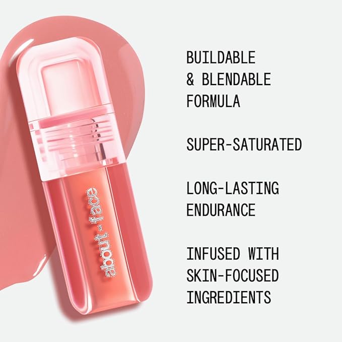 about-face Blush Rush Liquid Blush – Hydrating, Buildable Formula with Jojoba Oil, Hyaluronic Acid, and Squalane – Long-Lasting Dewy Finish – Vegan & Cruelty-Free (Starting Line – Peachy Pink)