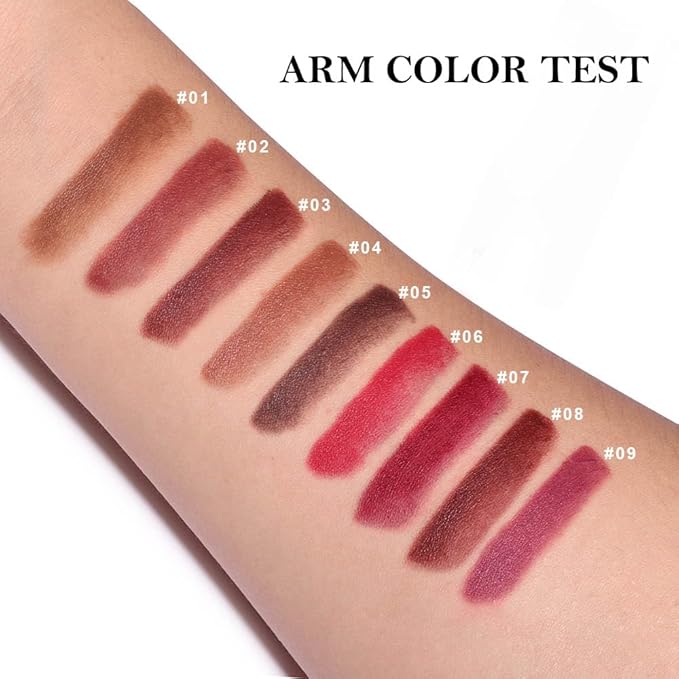 3Pcs Matte Lip Crayon Lip Liner and Lipstick Combo Sets, Gradient Matte Lip Bar Lipstick And Lip Liner Set, Contour Gradual Ombre Effect Lip Pencil For Old Women, Long Lasting Waterproof Smudge Proof