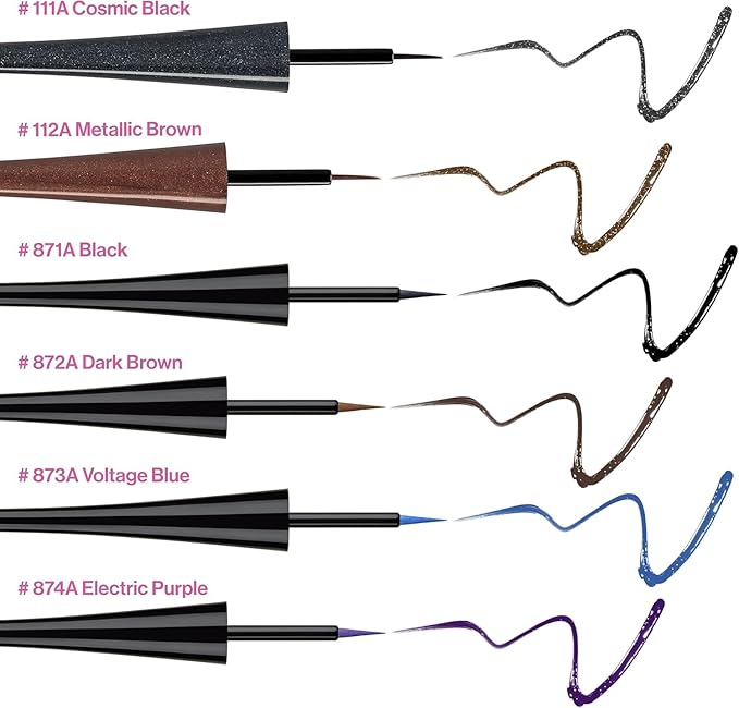 wet n wild MegaLiner Liquid Eyeliner - Metallic, Cosmic Black