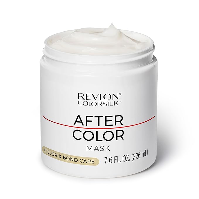 REVLON ColorSilk After Color Care Mask, Vegan Keratin Hair Treatment, Bond Repair for Damaged Hair, For All Hair Colors & Types, 7.6 fl oz