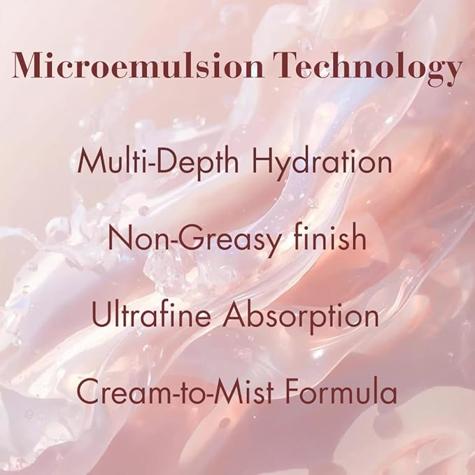 WE:AR Sognare Resveratrol Creme Mist - All-in-One Vegan Antioxidant Facial Mist for Radiant Skin, Niacinamide & 10-Complex Hyaluronic Acid, Hydrating Soothing Glow, Korean Skincare, 3.38 fl oz