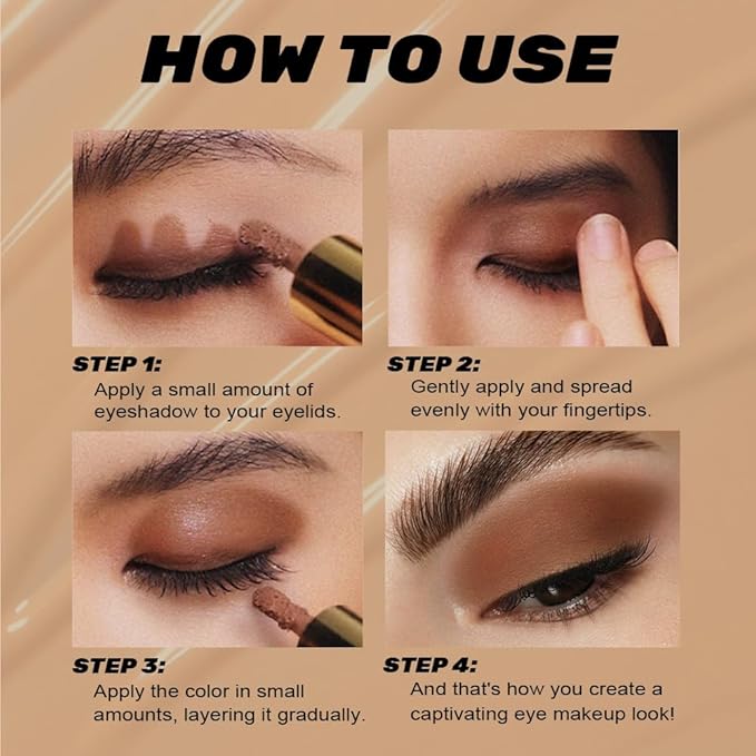 Dark Brown Matte Liquid Metallic Eyeshadow, Longwear Eye Shadow Makeup For Older Women, Buildable Highly Matte Eye Shadow Cream in Finishes, Vegan & Cruelty-Free, (06#Dark Brown)