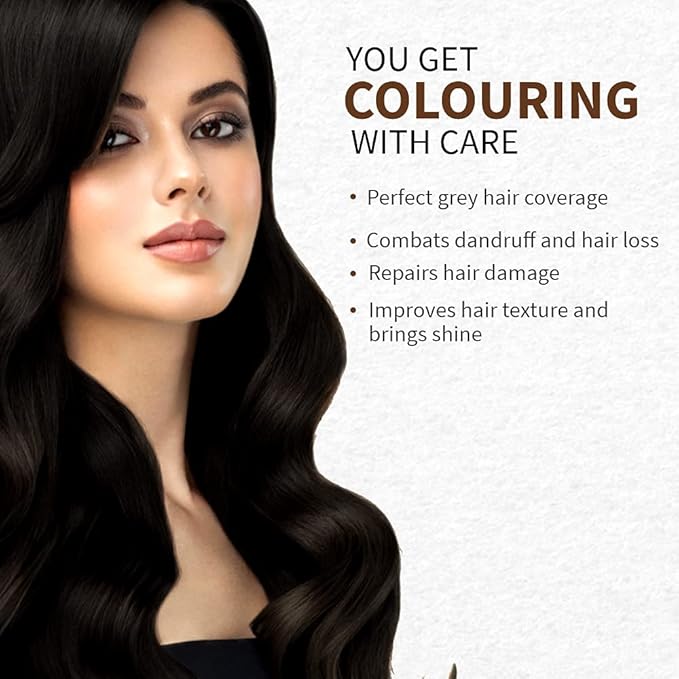 Indus Valley Bio Organic Natural Henna Hair Color Indigo Black 100gm| Organic Hair Colour, 100% Gray Hair Coverage And Long Lasting Hair Dye | Vegan and Cruelty-Free