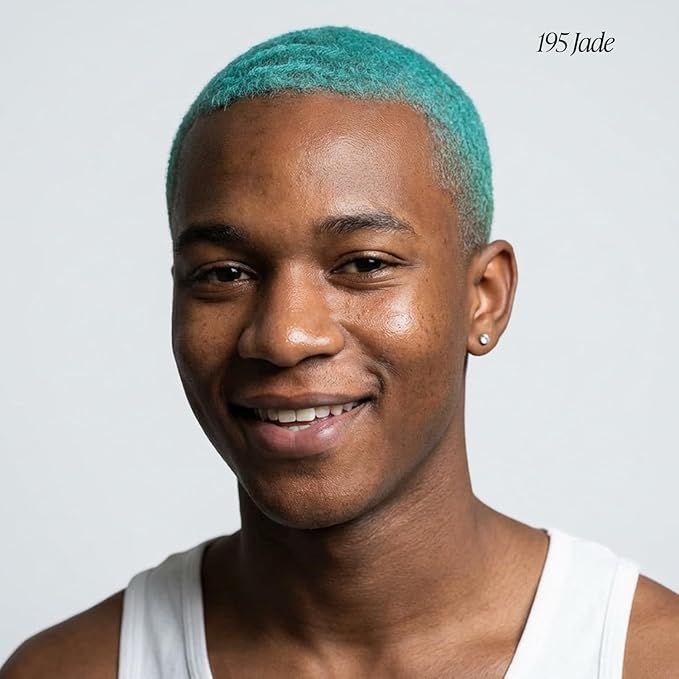 Adore Semi Permanent Hair Color (195 Jade) | Vegan & Cruelty-Free Green Hair Dye | No Ammonia, No Peroxide, No Alcohol | 4 Fl Oz