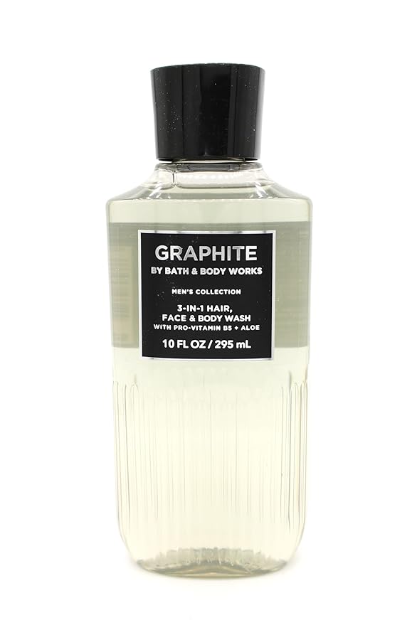 Graphite, Bath and Body, Men's 3-in-1 Hair, Face & Body Wash, 10 fl oz