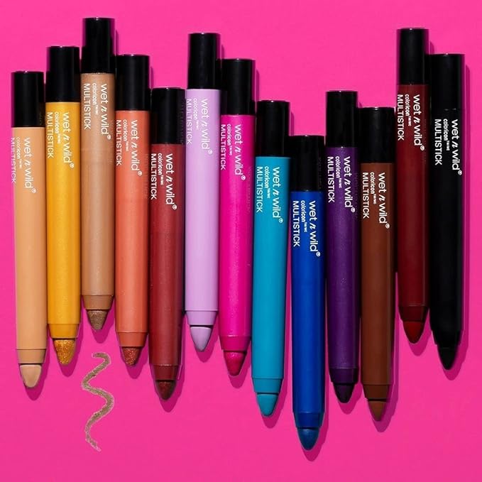 wet n wild Color Icon Cream Eyeliner Eyeshadow Multi-Stick, Moisturizing, Nourishing Velvety Cream-to-Powder Buildable & Blendable Formula, Cruelty-Free & Vegan - Born To Flirt (Pack of 2)