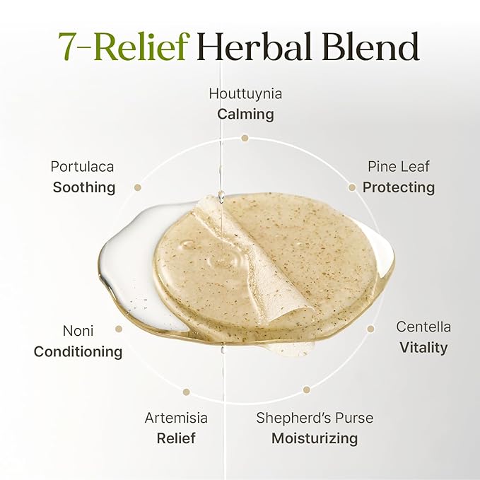 7 Relief Ampoule Pad (60 Pads) – Quick Calming & Soothing Toner Pads with 7 Herbal Blend, Moisturizing Comfort for Stressed and Sensitive Skin | Family-Friendly Vegan Korean Skincare