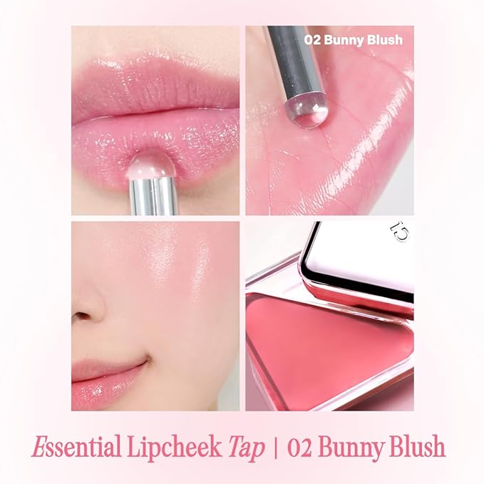 CLIO Essential Lip & Cheek Tap, Pocket Blush, Easy to Use, Glides on Effortlessly, Non-Greasy, Travel-Sized Creamy & Blendable Color For Lips & Cheeks (04 FROM BERRY, One Size)