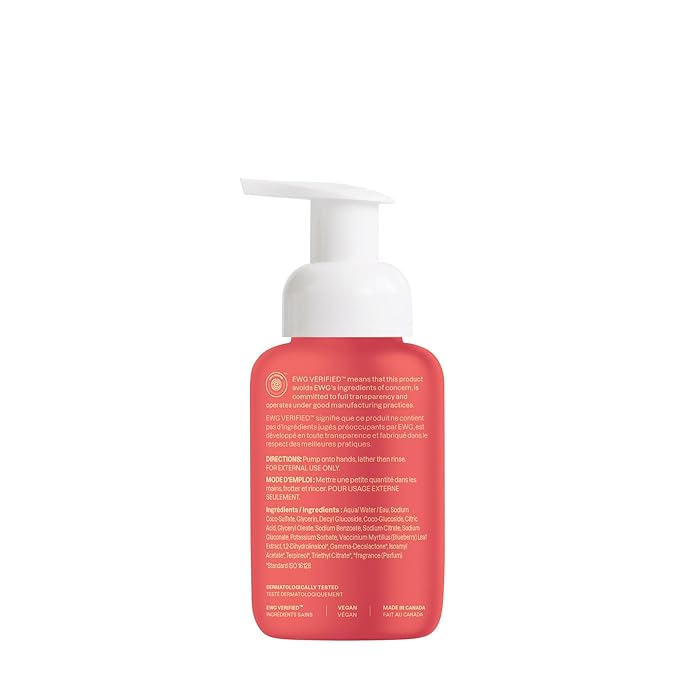 ATTITUDE Foaming Hand Soap for Kids, EWG Verified, Dermatologically Tested, Plant- and Mineral-Based Ingredients, Vegan, Mango, 10 Fl Oz (Pack of 6)