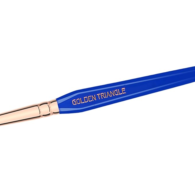 Bdellium Tools Professional Makeup Brush - Golden Triangle 716 Smoky Eyeliner - With All Vegan and Soft Synthetic Fibers, For Thick Lining (Blue, 1pc)