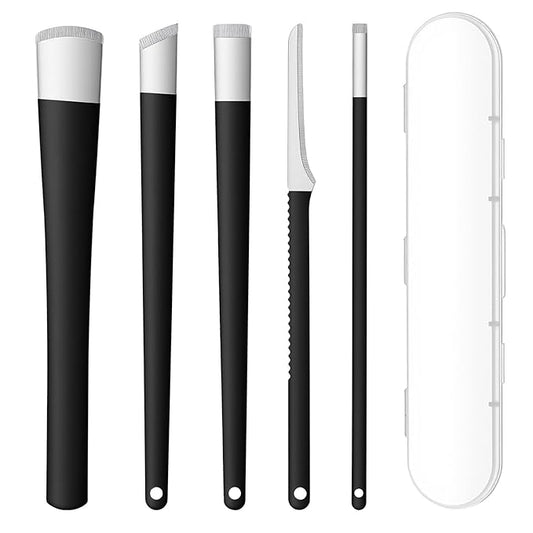 5 Pcs Ingrowing Toenail Kit Pedicure Tools Professional Stainless Steel Ingrown Toenail Treatment Clippers File and Lifters for Men Women Pedicure Kit