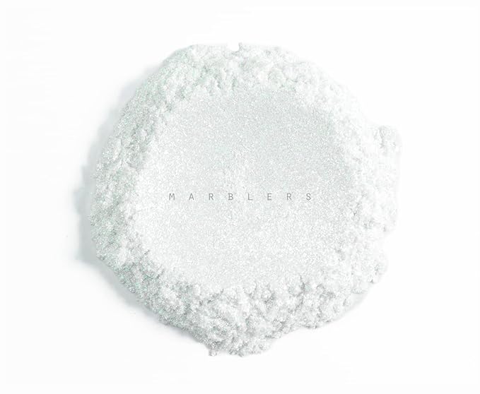 MARBLERS Chunky Natural Mica Powder [Emerald Pearl] 0.11oz (3g) | Highly Pigmented | Non-Toxic, Vegan, Cruelty-Free | Eyeshadow, Body Butter, Nail Polish, Nail Art | Party, Body, Face Makeup