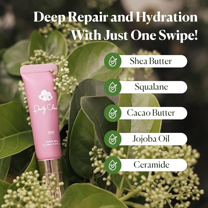 Daily Tinted Balm For Lips And Cheeks, With Shea Butter, Squalane, Ceramide, Vegan, Fragance-Free, Beeswax-Free, Petrolatum-Free, Best for Dry, Chapped Lips 0.34fl. oz. (Daily (Tinted))