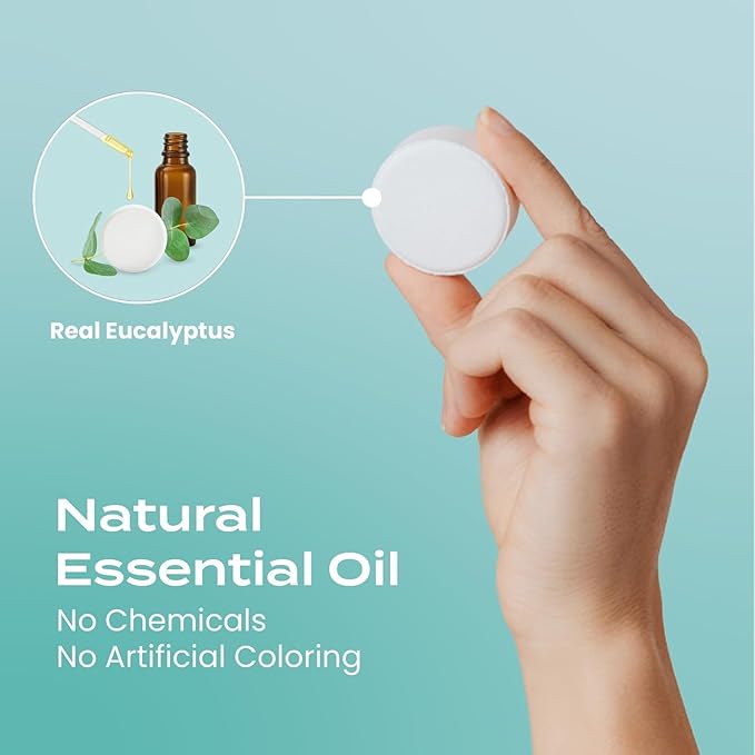 Body Restore Shower Steamers Aromatherapy 15 Pack – Birthday Gifts for Women, Men, Easter Basket Stuffers, Stress Relief, Relaxation, Self Care – Eucalyptus