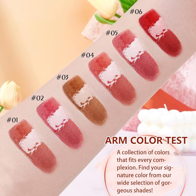 2-in-1 Matte Liquid Lipstick & Clear Lip Gloss, Long Lasting Waterproof Smudge Proof 24 Hour Lip Color Stain, Non Stick & Non Fading, Vegan Matte Makeup Lip Stain for Women,Coral Orange #04
