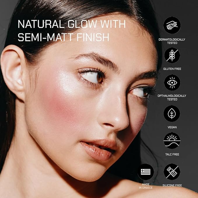Radiant Professional Touch of Blush - Stick for Cheeks, Lips & Eyes – Vegan Cream Blusher Stick – Lightweight, Hydrating Clean Beauty Makeup – Multi-Use Makeup – Made in Greece (05 PEACH, 0.14 Oz)