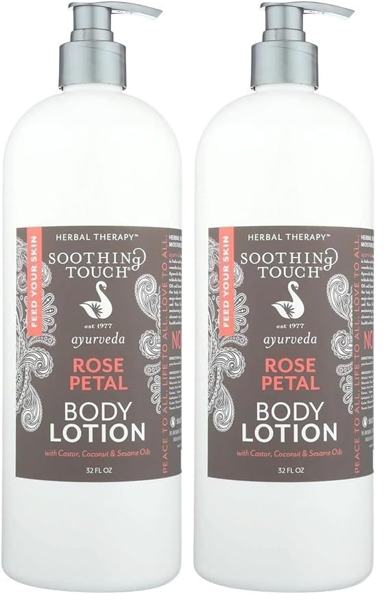 Soothing Touch, Rose Petal Body Lotion, 32 oz (Pack of 2)