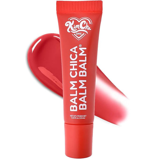 KimChiChic Beauty Balm Chica Balm Balm, Glossy Tinted Flavored Lip Balm, Hydrating Vegan Lip Gloss, Cruelty-Free, Paraben-Free Treatment for Soft, Smooth Lips, 0.8 fl. oz, 05-Cherry Blast