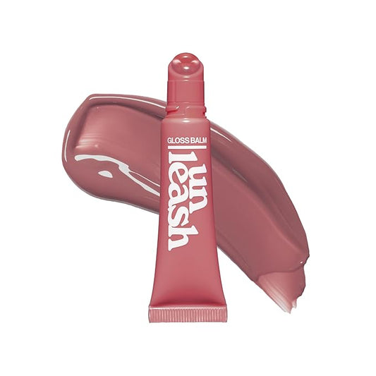 UNLEASHIA Sunset Dazzle Gloss Balm | Hydrating Tinted Gloss Balm, Lasting Relief, Vegan, Moisturizing Plumpy Formula with Peptides and Vitamins (No.8 Firenze)