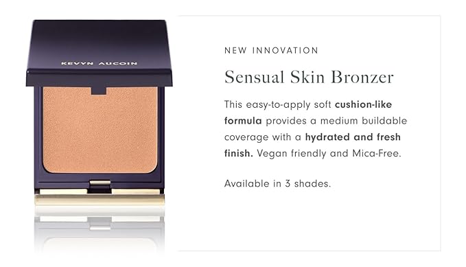 Kevyn Aucoin Sensual Skin Bronzer, Dawn - Light (golden tan warmth for fair to light skin tones): Get a sun-kissed glow. Cream-to-powder formula. Helps blur texture, pores & fine lines. Made in Italy.