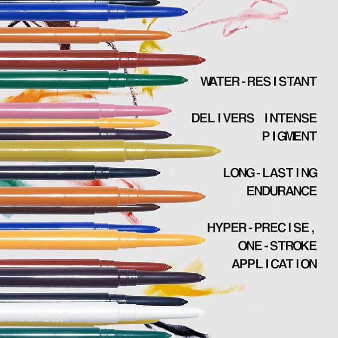 about-face Line Artist Longwear Gel Eyeliner Into The Void – High-Definition, Smudge-Proof, Waterproof, Matte Finish – Built-In Sharpener – Vegan, Cruelty-Free, Clean Beauty – 0.012 oz (Matte Black)