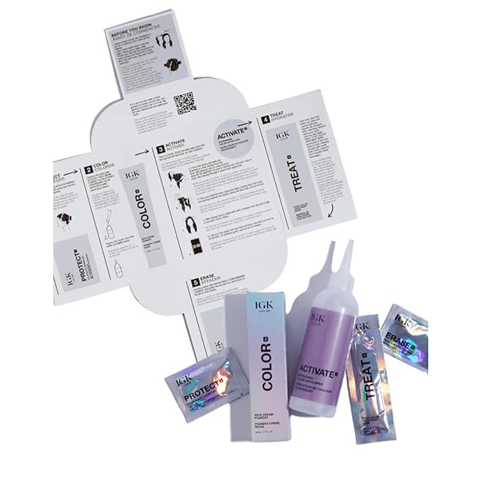 IGK Permanent Hair Dye Color Kit Set of Two | 5N Back To Brown - Natural Brown | 100% Gray Color Coverage + Strengthen + Shine | Ammonia Free
