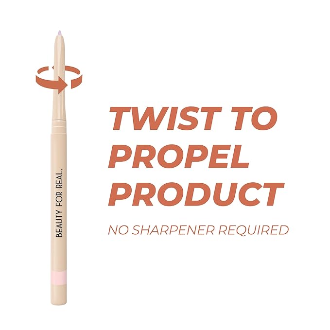 Beauty For Real I-Line 24-7 Eyeliner, Heaven’s Door - Rose Gold Pink Shimmer - Long-Wearing, Waterproof Gel Formula - Safe for Sensitive Eyes & Contact Lens Wearers - 0.01 oz