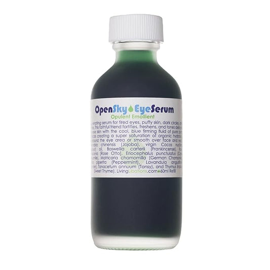 Living Libations - Organic Open Sky Eye Serum | Natural, Wildcrafted, Vegan Clean Beauty (2 fl oz | 60 mL Refill)