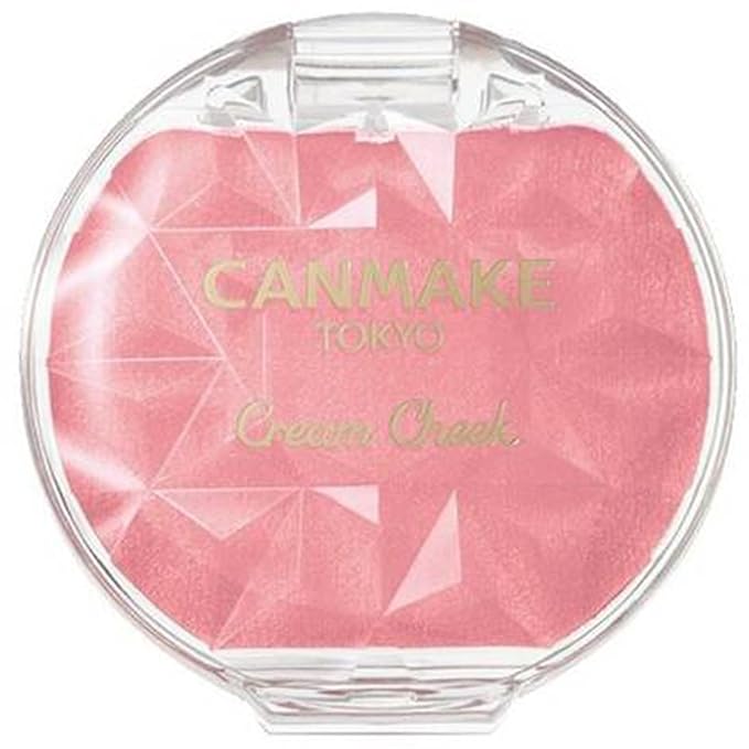 CANMAKE - Cream Cheek Pearl - Silky Smooth Long Lasting High Pigment Pearl - 0.14oz (3.9g) (P06 Sweet Coral)