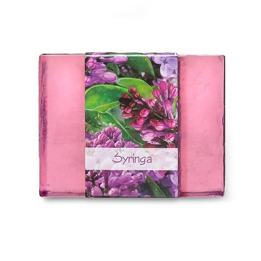 Glycerin Bar Soap Syringa Scent - Natural, Vegan-Friendly, Hypoallergenic - Moisturizing and Hydrating with 100% Vegetable Glycerin - Sulfate-Free, Paraben-Free, Chemical-Free - 4.5 oz