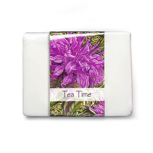 Glycerin Bar Soap Tea Time Scent - Natural, Vegan-Friendly, Hypoallergenic - Moisturizing and Hydrating with 100% Vegetable Glycerin - Sulfate-Free, Paraben-Free, Chemical-Free - 4.5 oz
